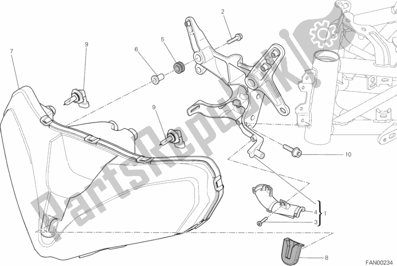 Toutes les pièces pour le Phare du Ducati Multistrada 1200 ABS USA 2013
